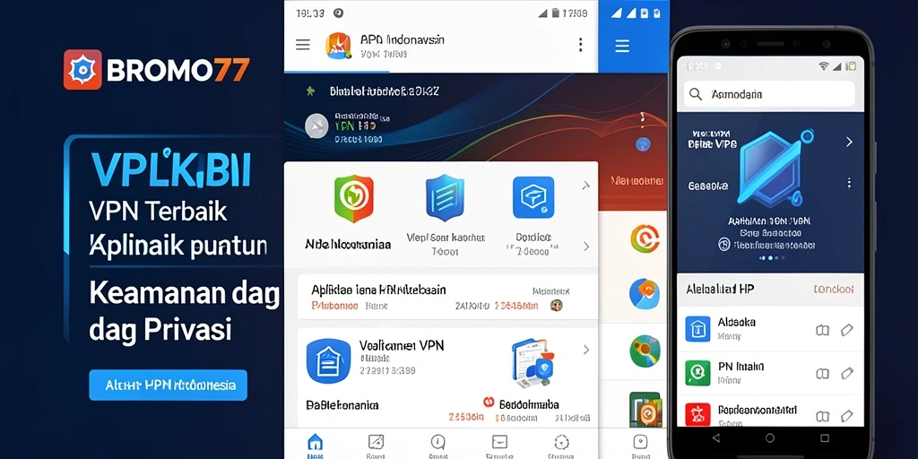 Tampilan antarmuka aplikasi BROMO77 yang simple dan user-friendly.
