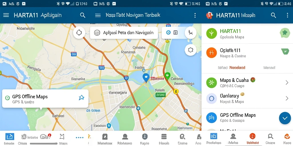 Tampilan antarmuka HARTA11 yang menawan untuk navigasi offline.